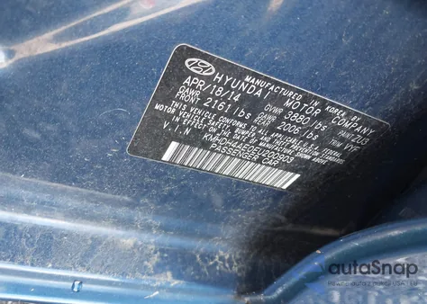 2014 Hyundai Elantra Se from USA, damaged, VIN KMHDH4AE0EU200903